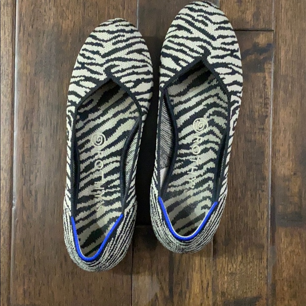 Rothy’s zebra flats